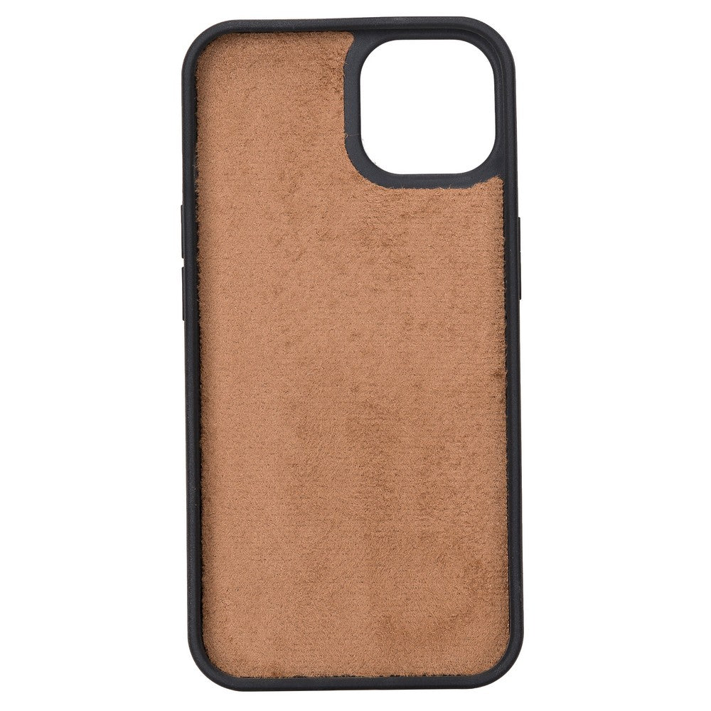 Apple iPhone 13 Compatible Leather Wallet Case Liluri G19 Tan