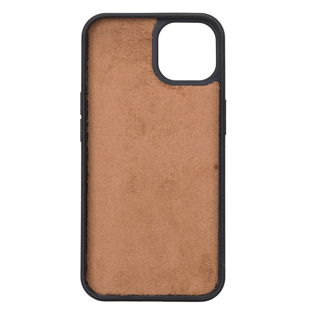 Apple iPhone 13 Compatible Leather Wallet Case Liluri G2 Brown