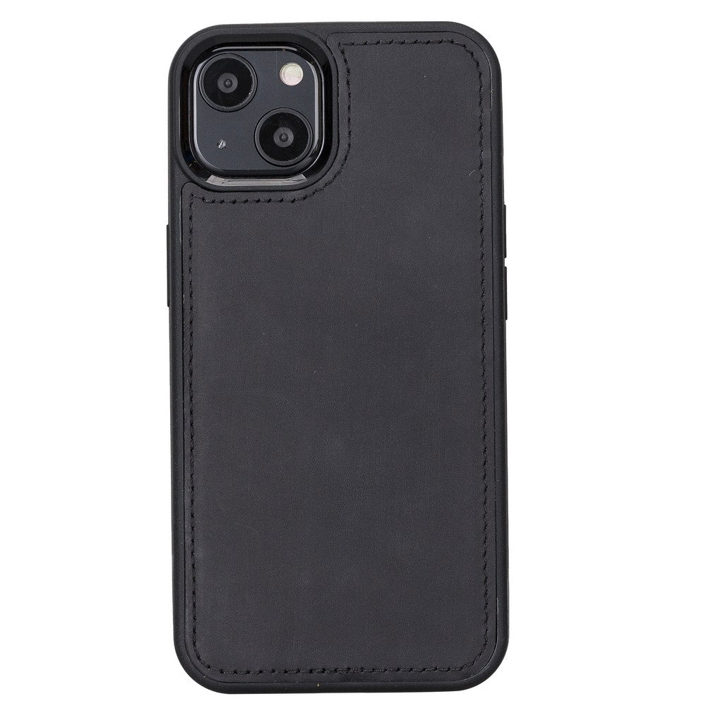 Apple iPhone 13 Compatible Leather Wallet Case Santa G1 Black