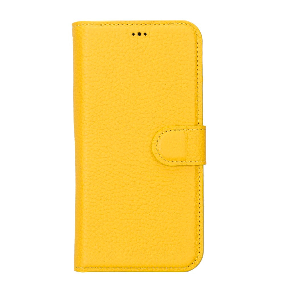 Apple iPhone 14 Plus Compatible Leather Wallet Case MWWN FL12 Yellow