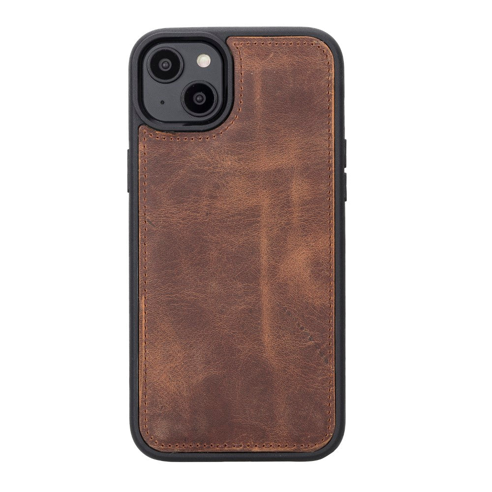 Apple iPhone 14 Plus Compatible Leather Wallet Case MWWN G2 Brown