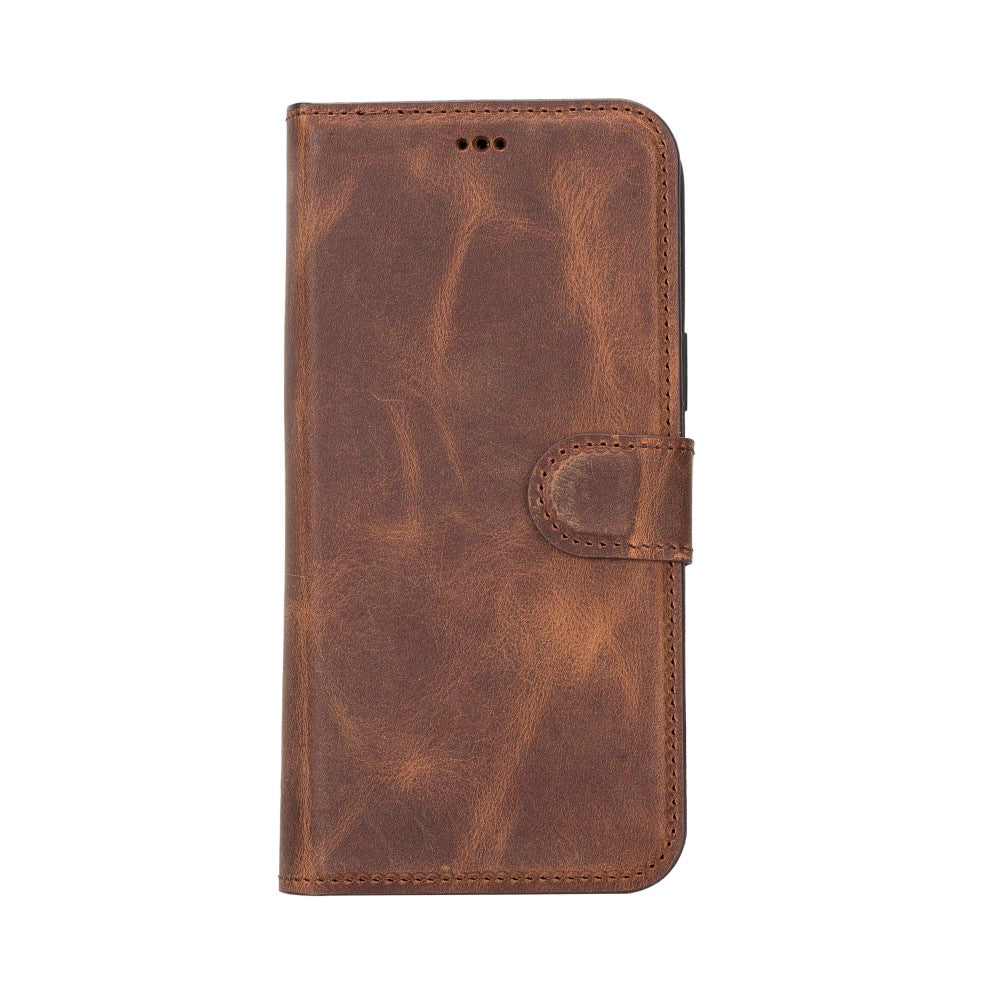 Apple iPhone 14 Plus Compatible Leather Wallet Case MWWN G2 Brown