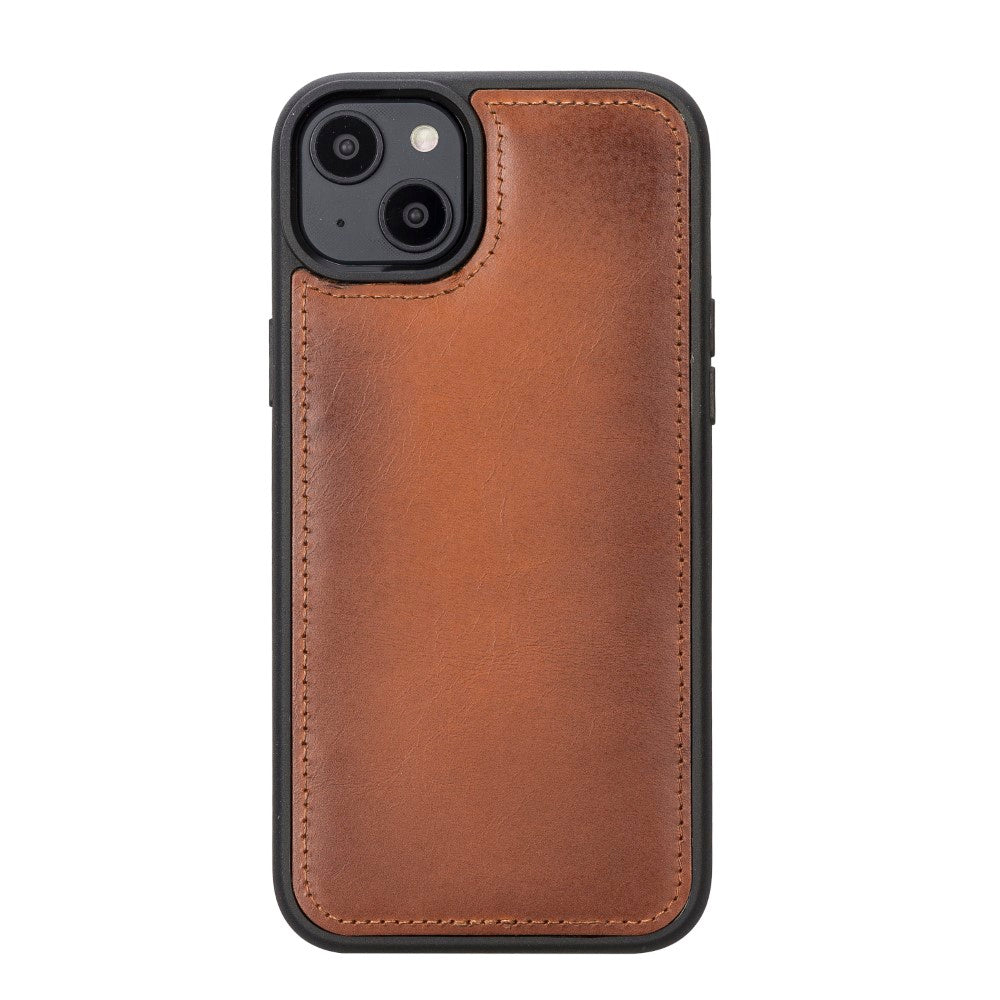 Apple iPhone 14 Plus Compatible Leather Wallet Case MWWN RST2EF Brown