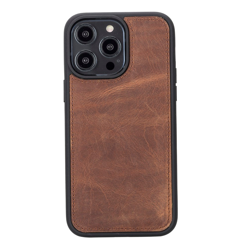 Apple iPhone 14 Pro Max Compatible Leather Wallet Case MWWN G2 Brown