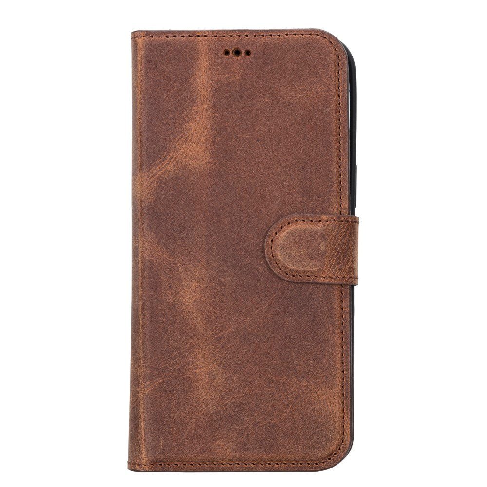 Apple iPhone 14 Pro Max Compatible Leather Wallet Case MWWN G2 Brown