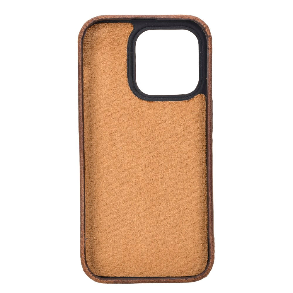 Apple iPhone 14 Pro Compatible Leather Back Cover ROCK G2