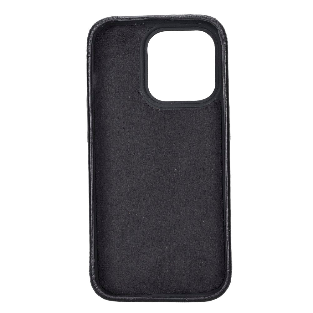 Apple iPhone 14 Pro Compatible Leather Back Cover ROCK RST1