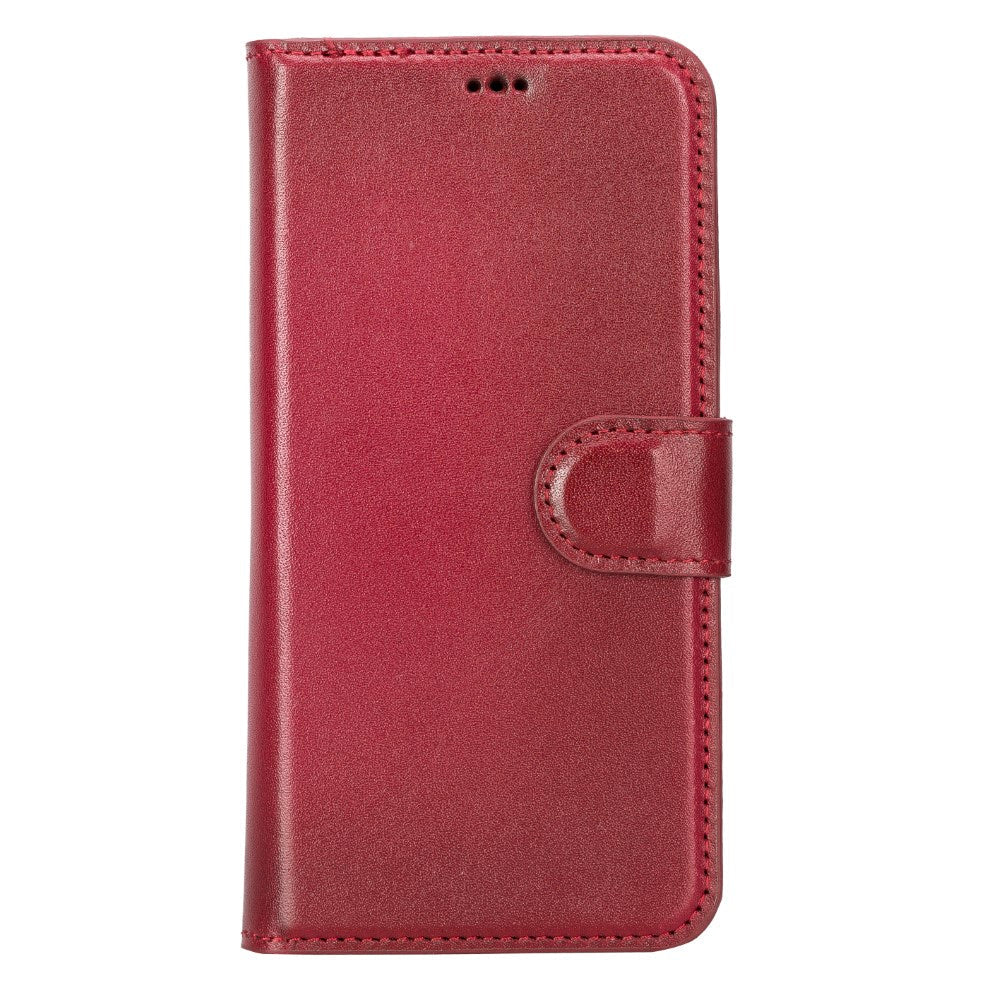 Apple iPhone 14 Pro Compatible Leather Wallet Case MWWN V4EF Red