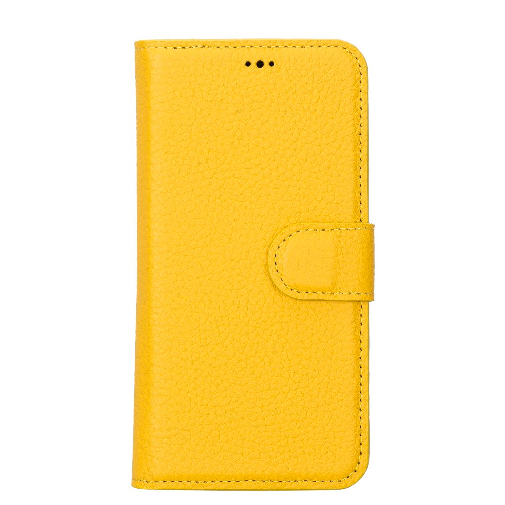 Apple iPhone 14 Compatible Leather Wallet Case MWWN FL12 Yellow