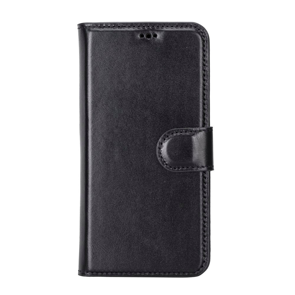 Apple iPhone 14 Compatible Leather Wallet Case MWWN RST1 Black