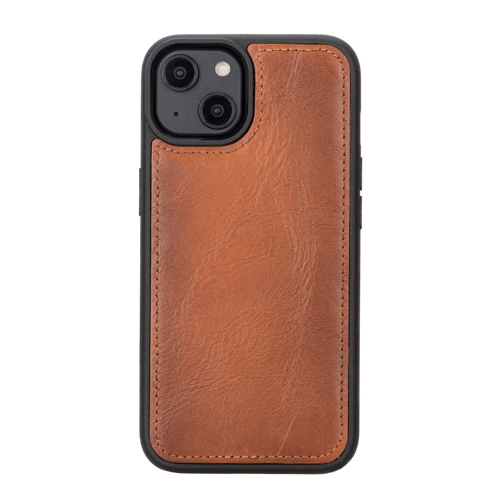 Apple iPhone 14 Compatible Leather Wallet Case MWWN RST2EF Brown