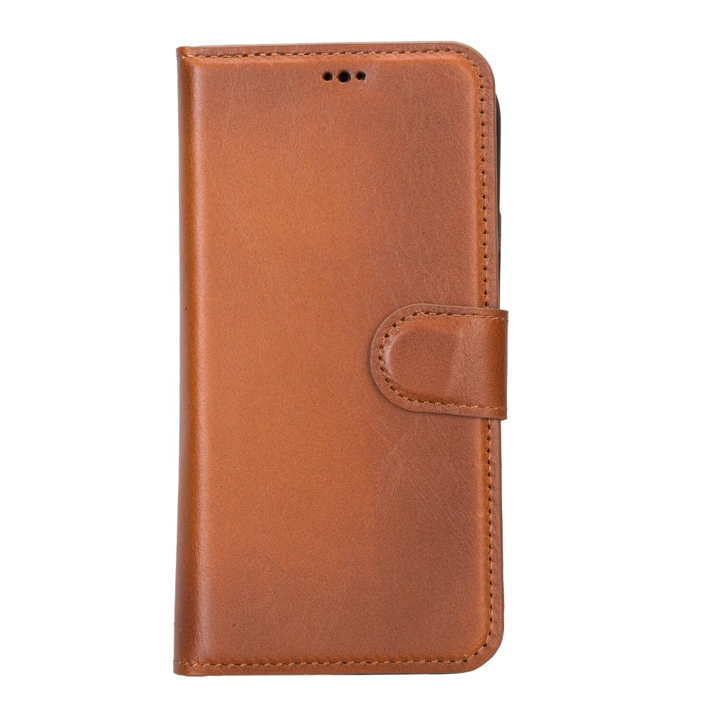 Apple iPhone 14 Compatible Leather Wallet Case MWWN RST2EF Brown