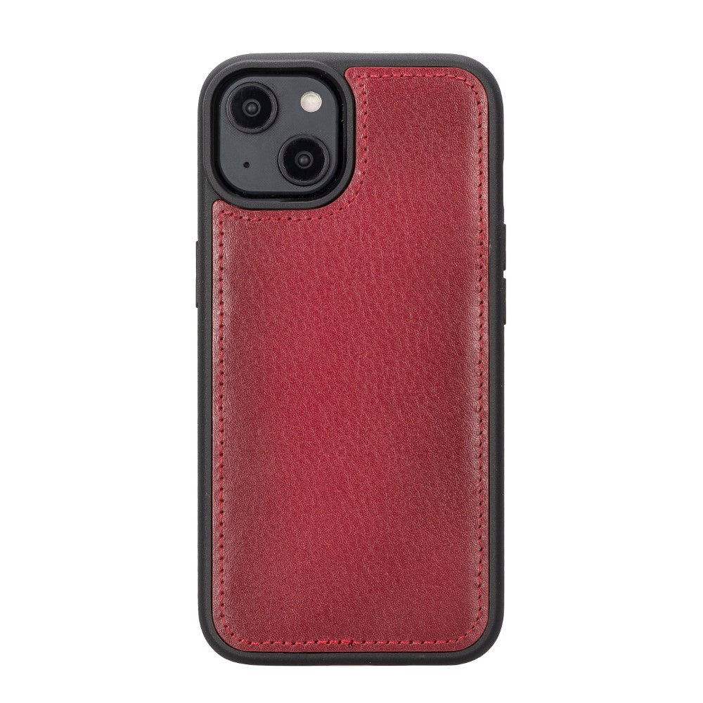 Apple iPhone 14 Compatible Leather Wallet Case MWWN V4EF Red