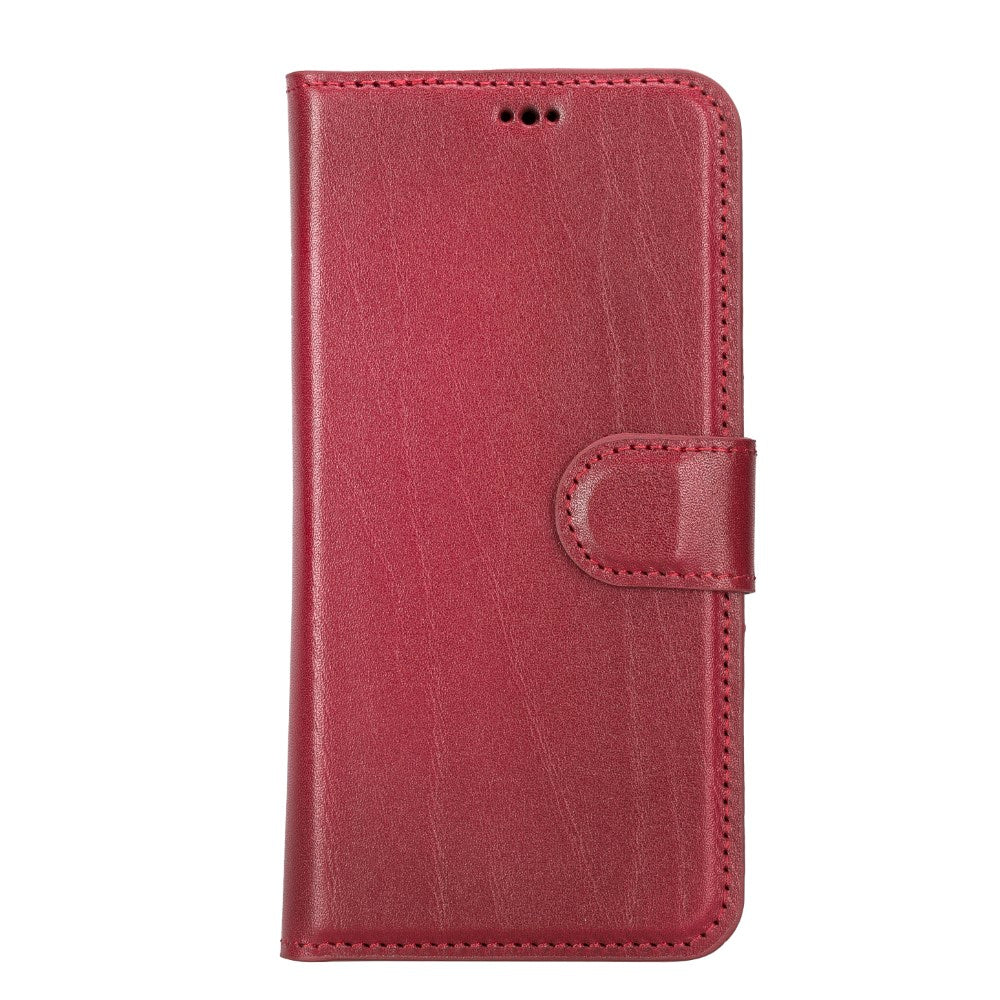 Apple iPhone 14 Compatible Leather Wallet Case MWWN V4EF Red