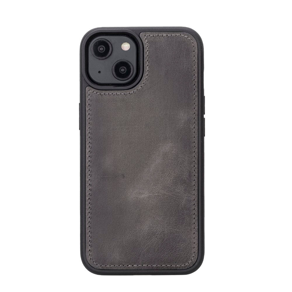 Apple iPhone 14 Compatible Leather Wallet Case MWWN VS4EF Gray