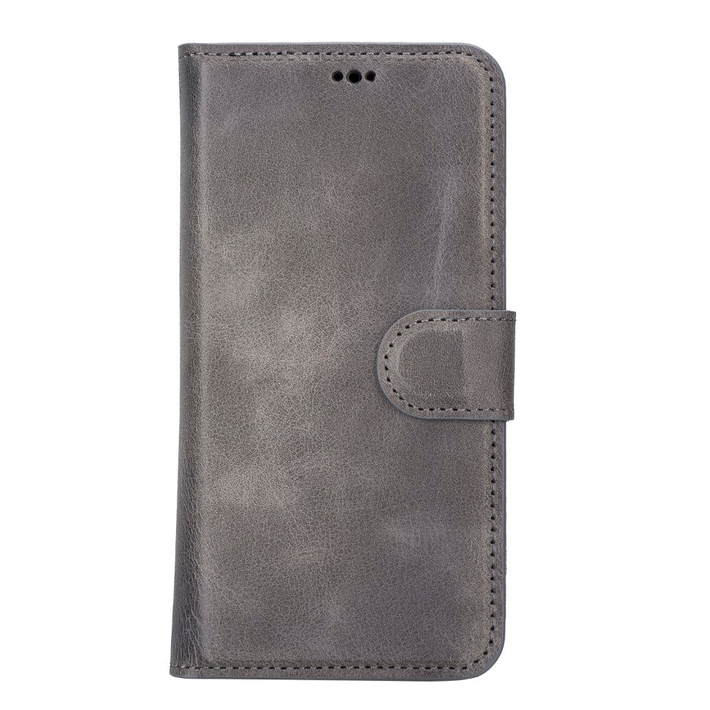 Apple iPhone 14 Compatible Leather Wallet Case MWWN VS4EF Gray