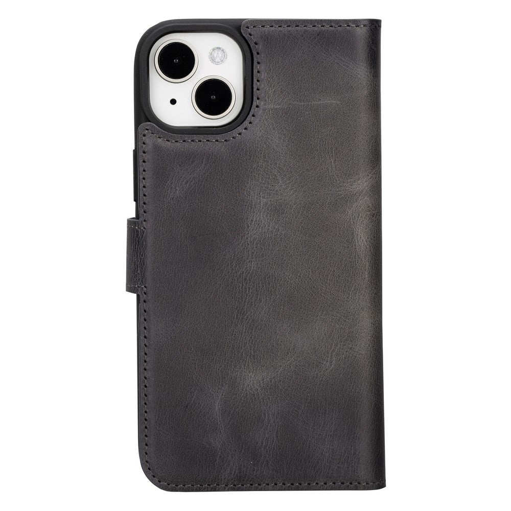 Apple iPhone 15 Plus Compatible Leather Wallet Case