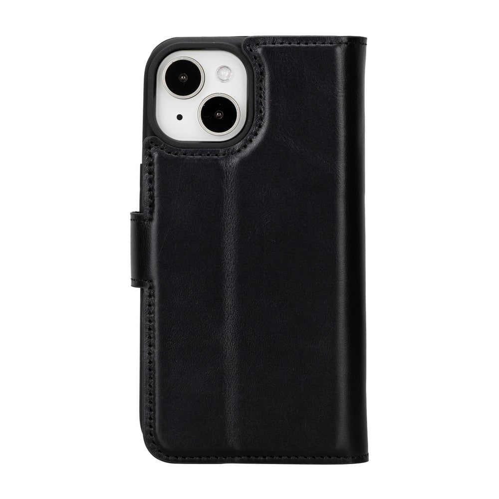 Apple iPhone 15 Compatible Leather Wallet Case