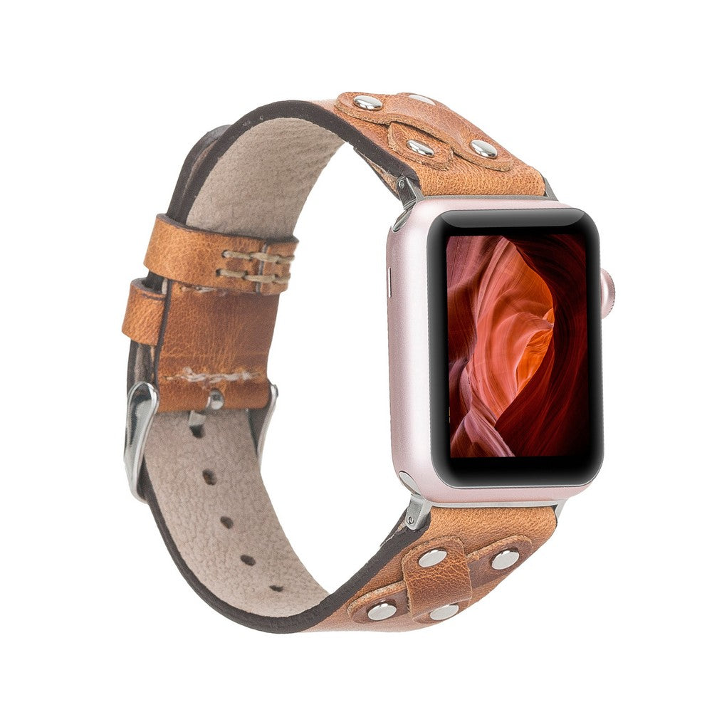 Apple Watch Compatible Leather Band Cross ST V18