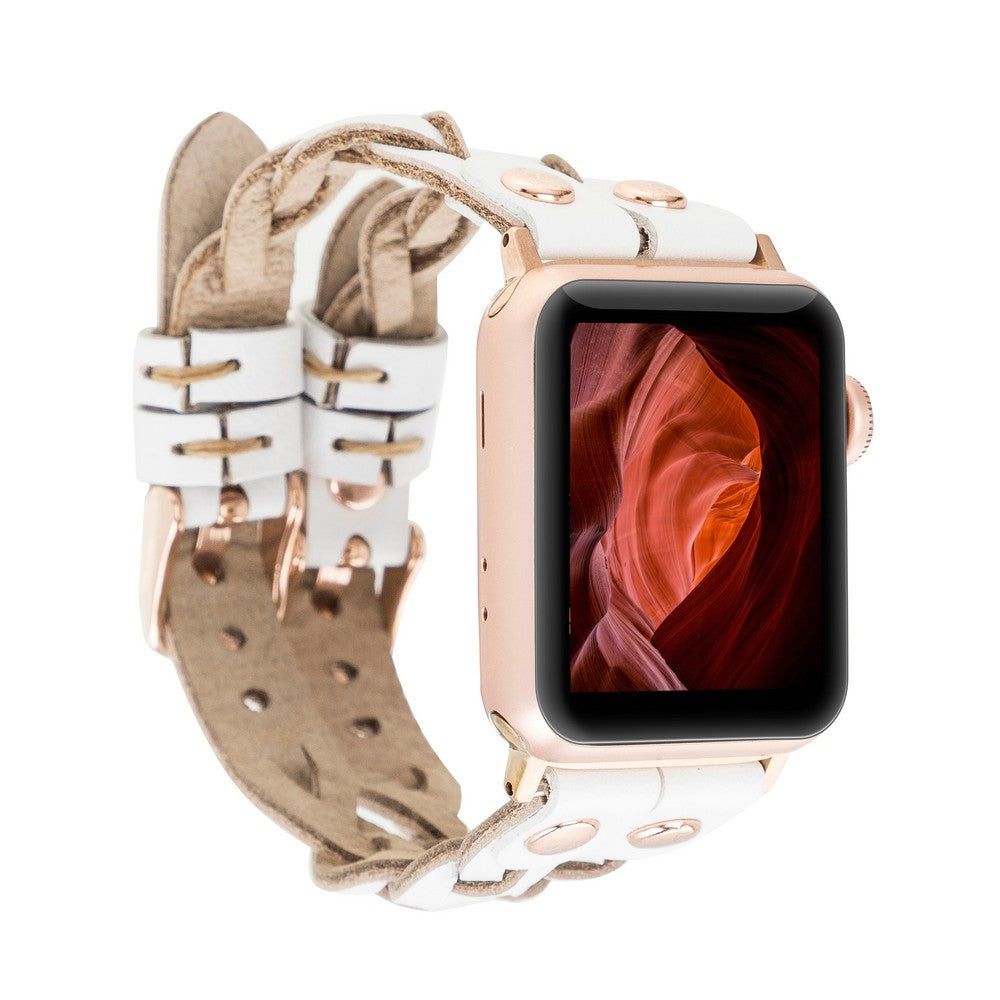 Apple Watch Uyumlu Deri Kordon York Double Tour F3