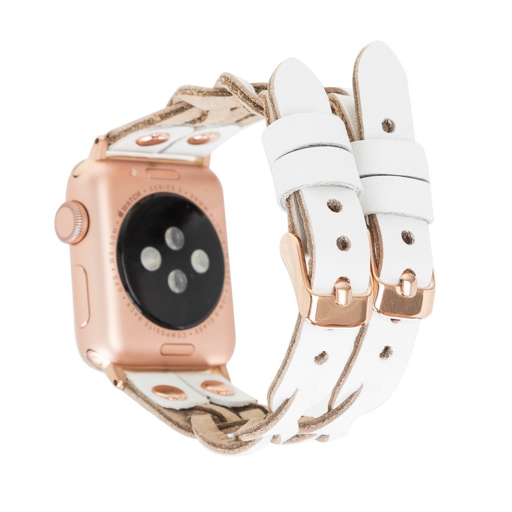 Apple Watch Uyumlu Deri Kordon York Double Tour F3