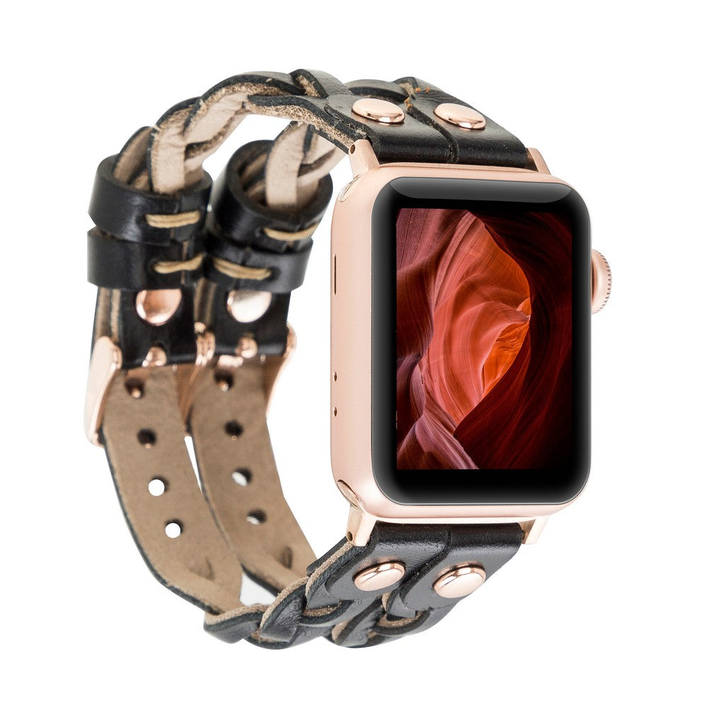 Apple Watch Uyumlu Deri Kordon York Double Tour RST1