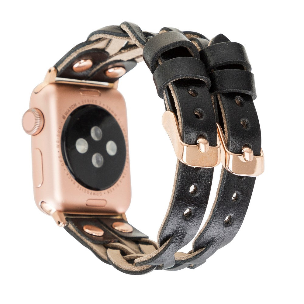 Apple Watch Uyumlu Deri Kordon York Double Tour RST1