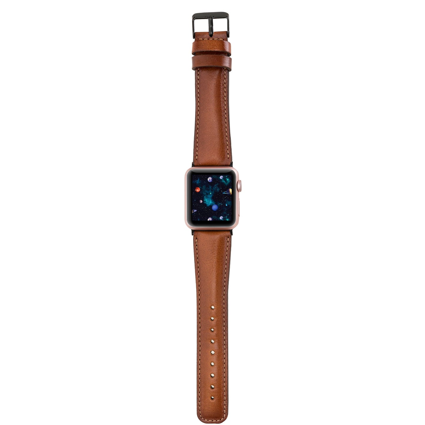 Apple Watch Compatible Leather Band RTST2EF Tan