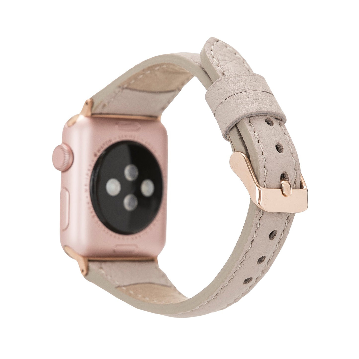 Apple Watch Compatible Leather Band Slim ERC3 Beige