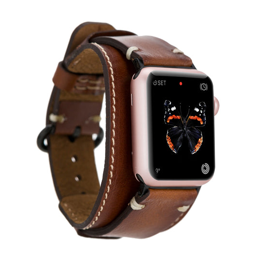 Apple Watch Compatible Leather Band Cuff PUCF RST2