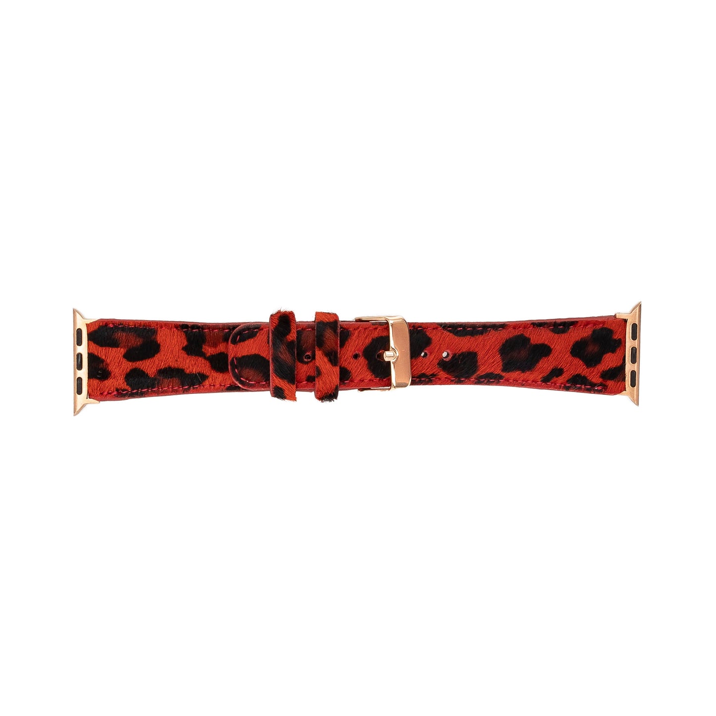 Apple Watch Compatible Leather Band, Leopard Pattern