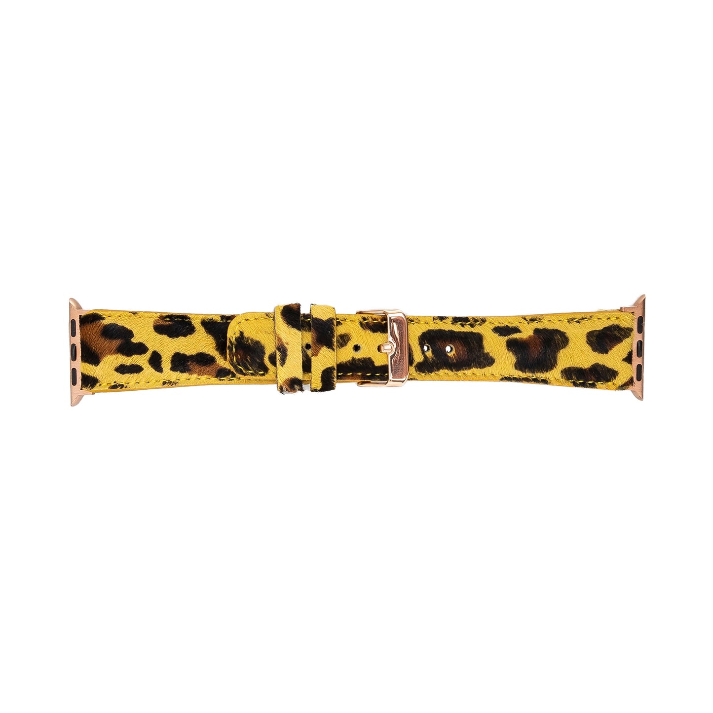 Apple Watch Compatible Leather Band, Leopard Pattern