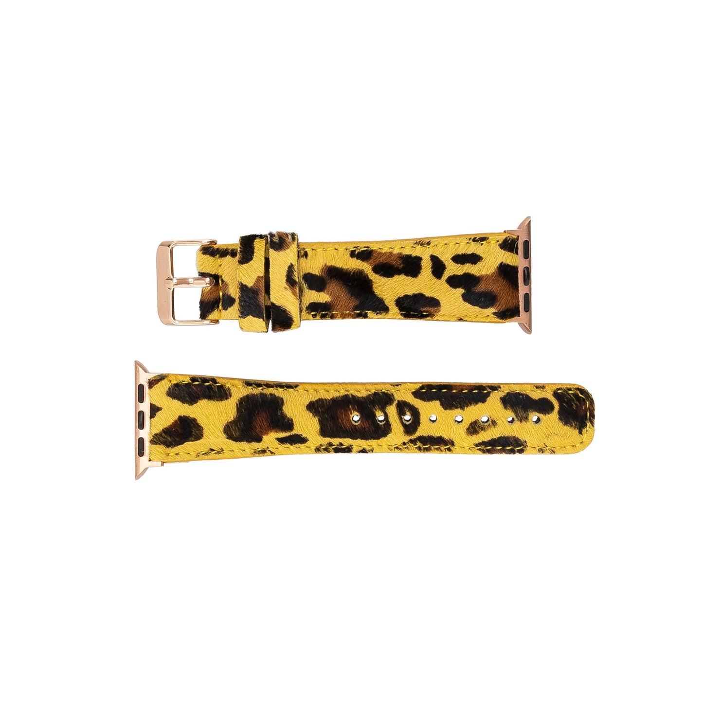 Apple Watch Compatible Leather Band, Leopard Pattern