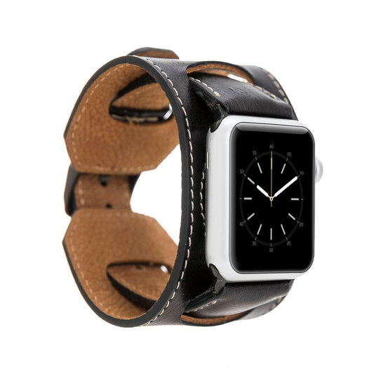 Apple Watch Compatible Leather Band Cuff RST1