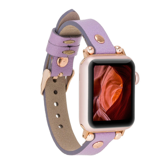 Apple Watch Compatible Leather Band RT CP22 Lilac