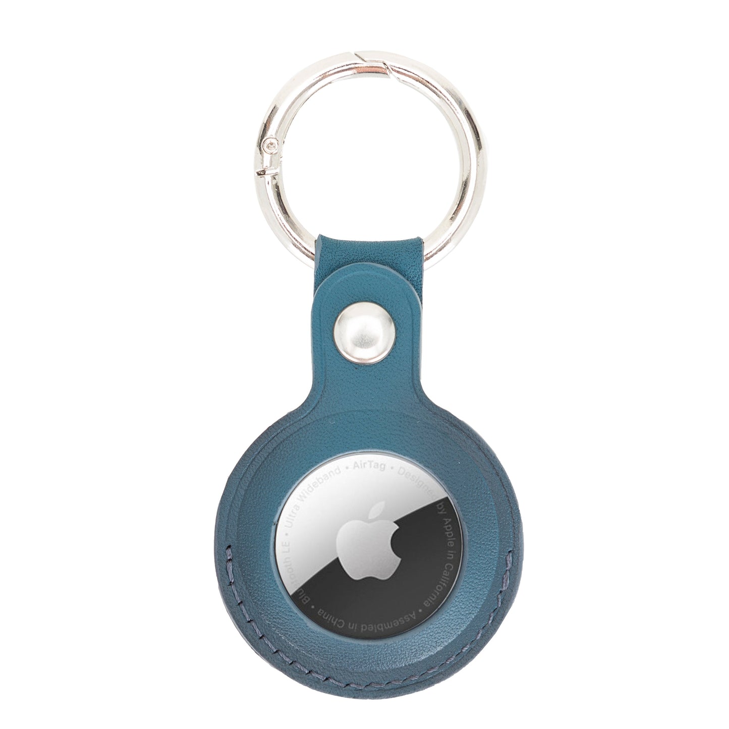 Apple AirTag Compatible Leather Keychain Arta BRN4EF Blue