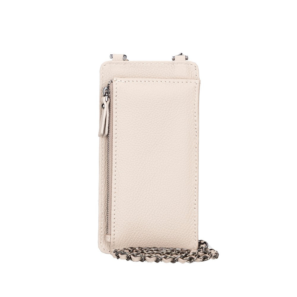 Avjin 6.9 inch Compatible Leather Case with Wallet Strap ERC3 Beige