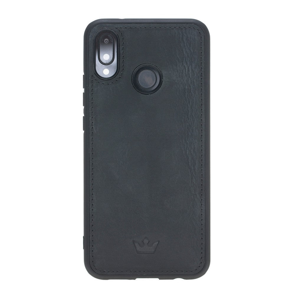 Huawei P20 Lite Compatible Leather Wallet Case Black