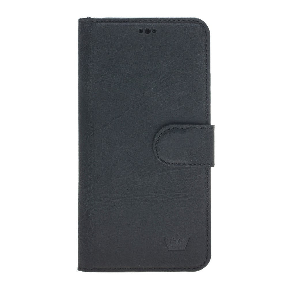 Huawei P20 Lite Compatible Leather Wallet Case Black