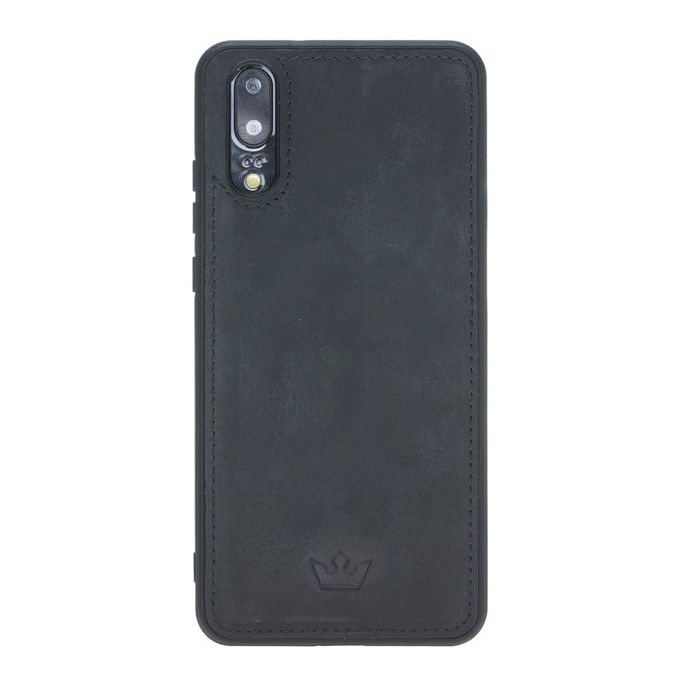 Huawei P20 Compatible Leather Wallet Case Black