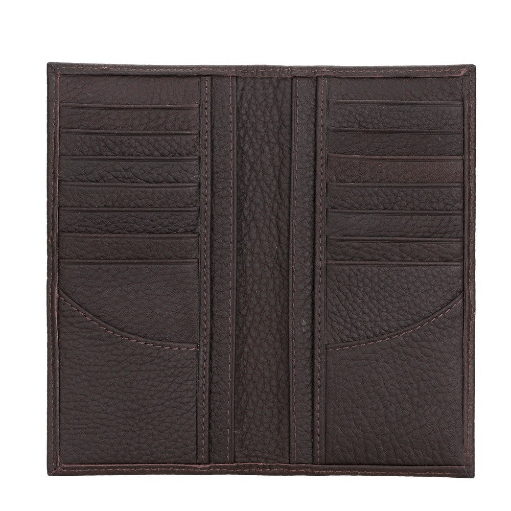 Beartriz Wallet, 16 Card compartments, Textured Brown