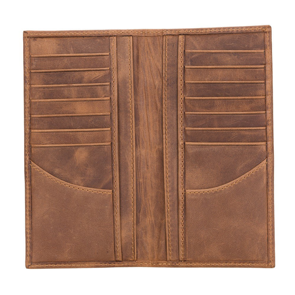 Beartriz Wallet, 16 Card compartments, Antique Brown