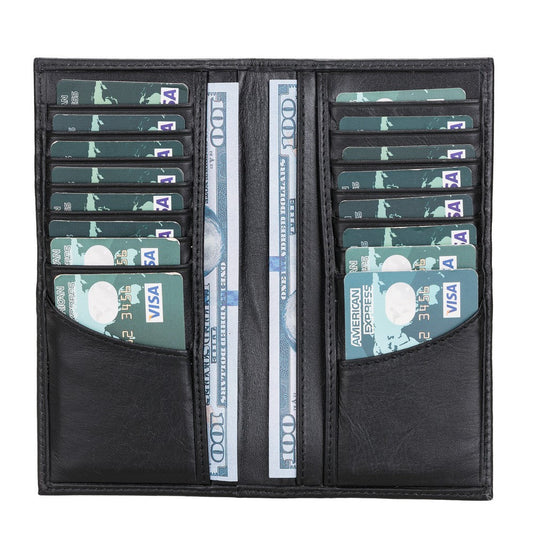 Beartriz Wallet, 16 Card compartments, Black