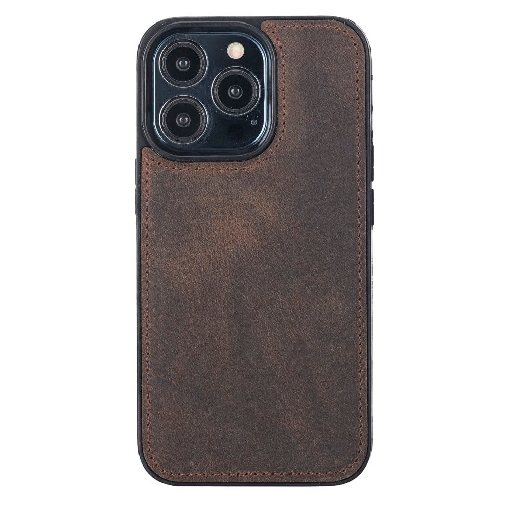 Apple iPhone 13 Pro Compatible Leather Wallet Case G6 Brown