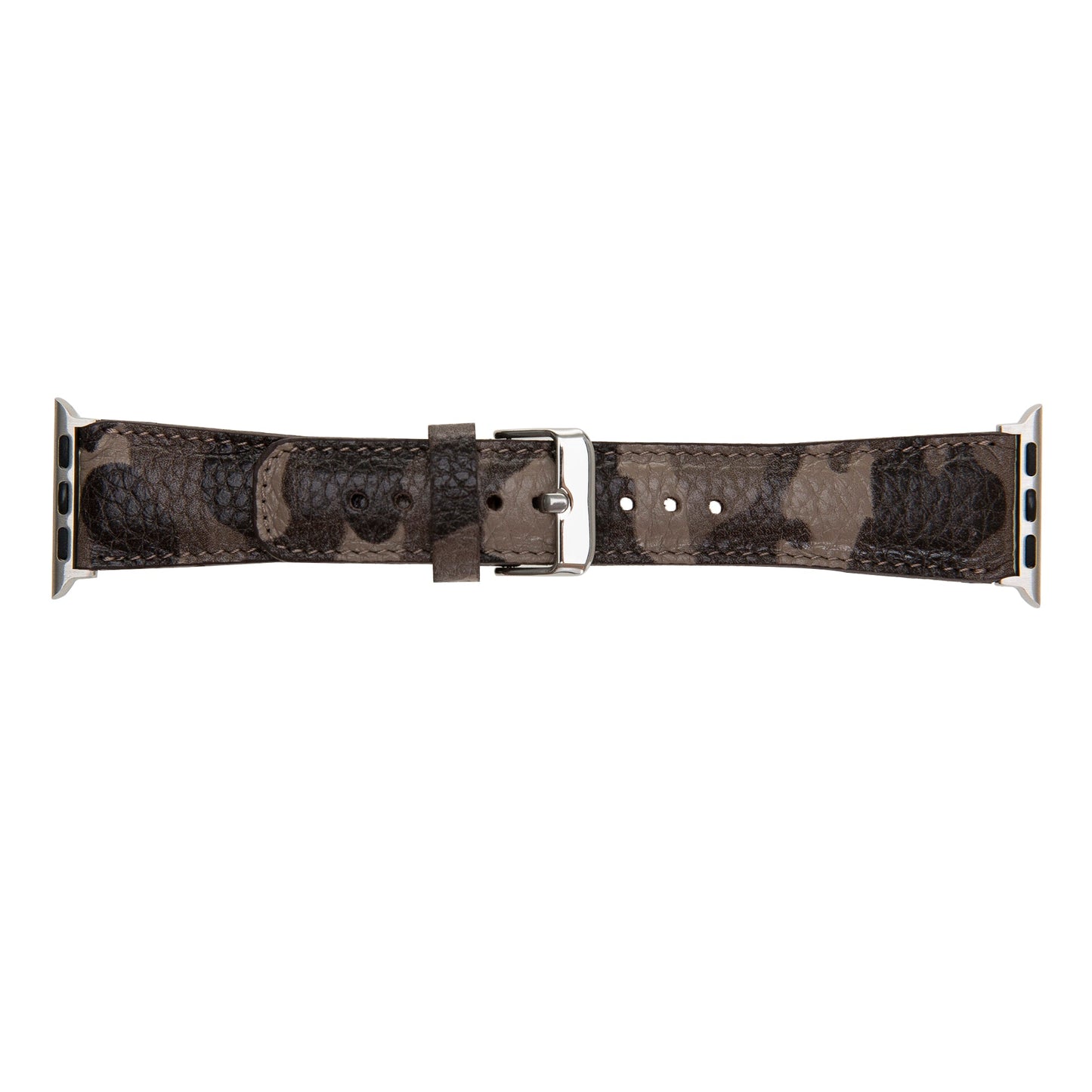 Apple Watch Compatible Leather Band Camouflage Beige