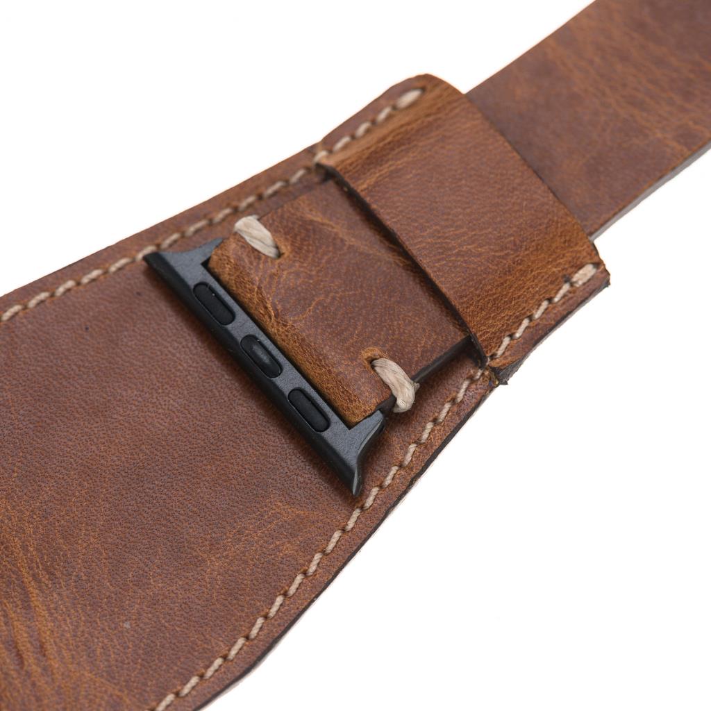 Apple Watch Compatible Leather Band Cuff V18