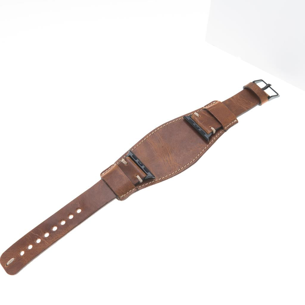 Apple Watch Compatible Leather Band Cuff V18