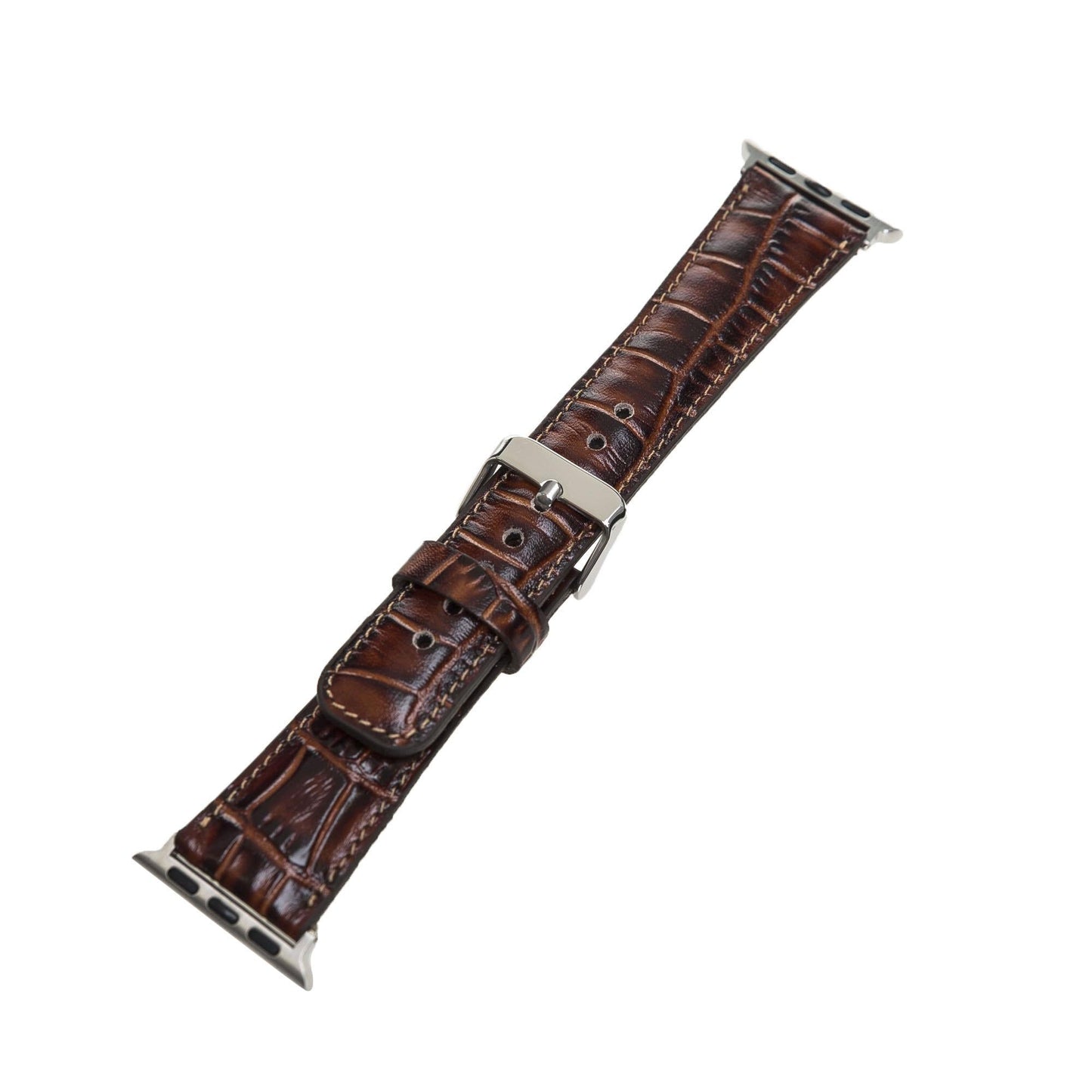 Apple Watch Compatible Leather Band Croco YK06