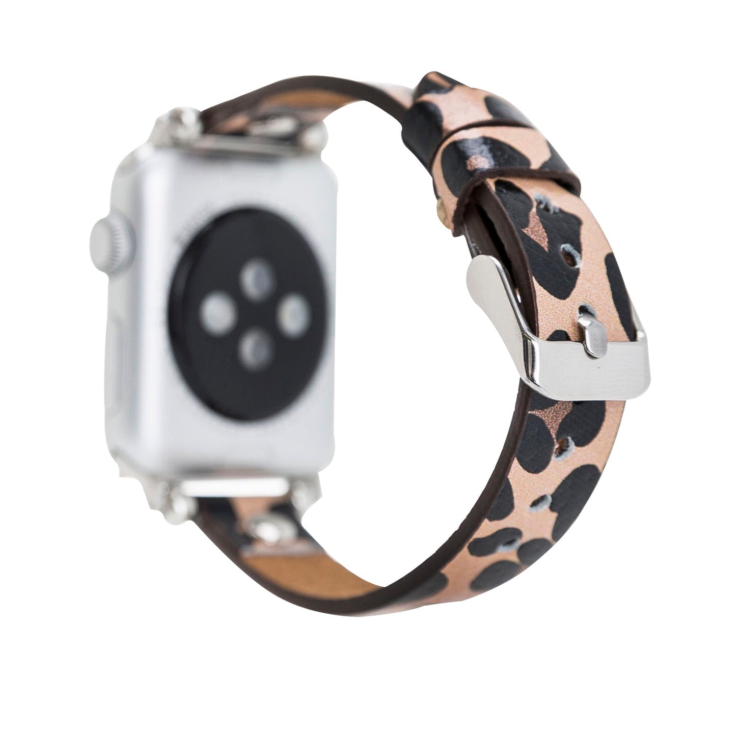 Apple Watch Compatible Leather Band ST Leopard NE