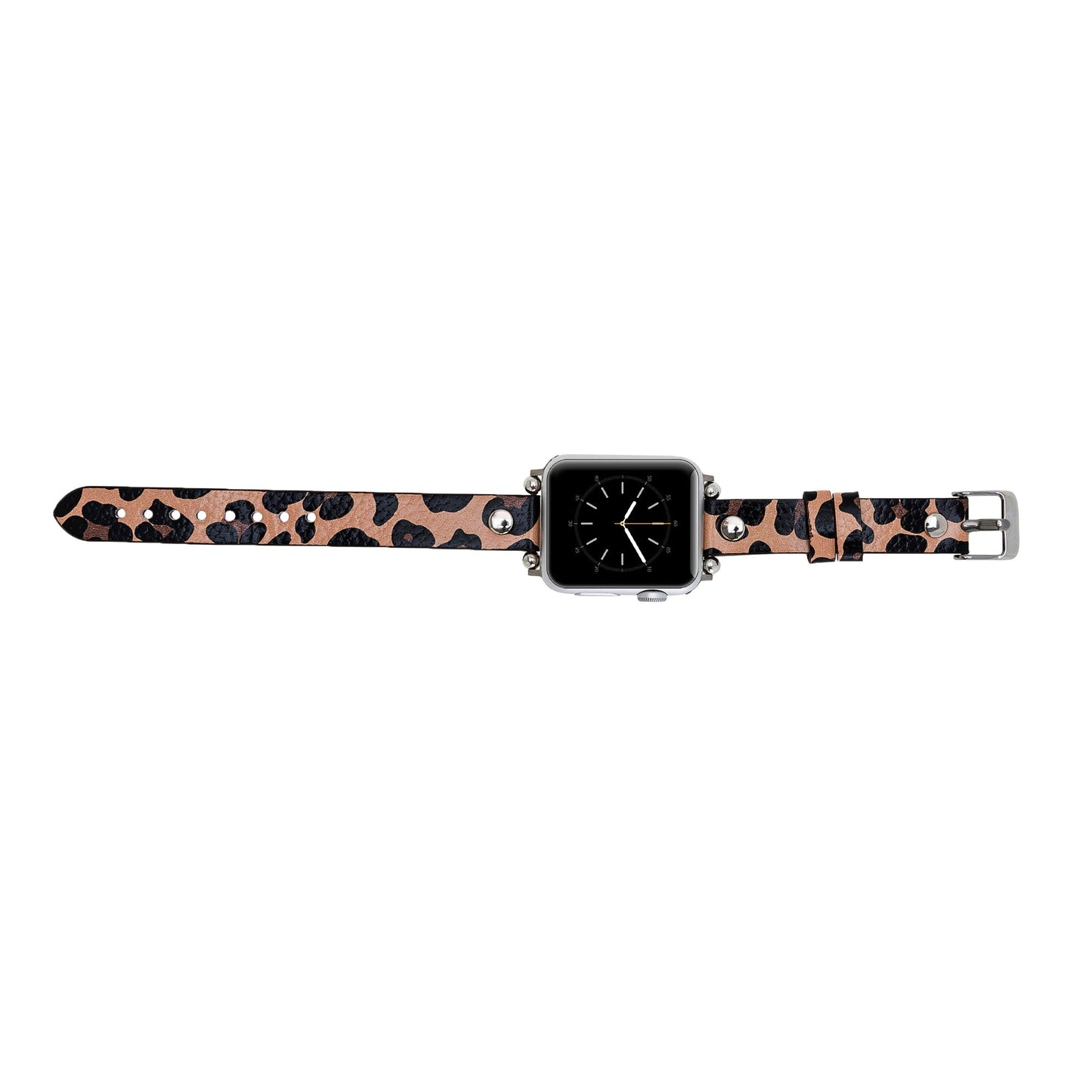 Apple Watch Compatible Leather Band ST Leopard NE